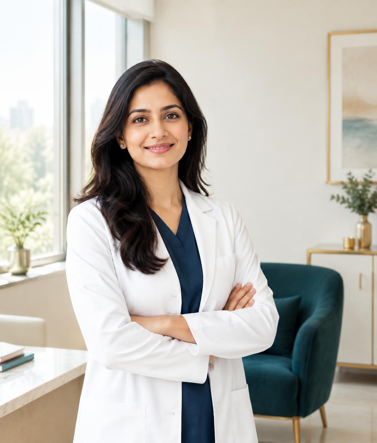 A physician in a modern clinical setting